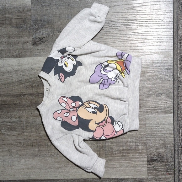 Disney Baby Sweatshirt Outfit Size 3-6 Months - Picture 2 of 7